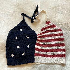 American Eagle Fourth of July Stars and Stripes top